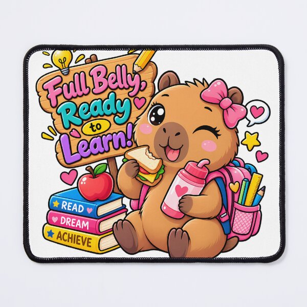 Item preview, Full Belly, Ready to Learn – Cute Capybara Back to School designed and sold by HoMya.