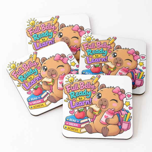 Item preview, Full Belly, Ready to Learn – Cute Capybara Back to School designed and sold by HoMya.
