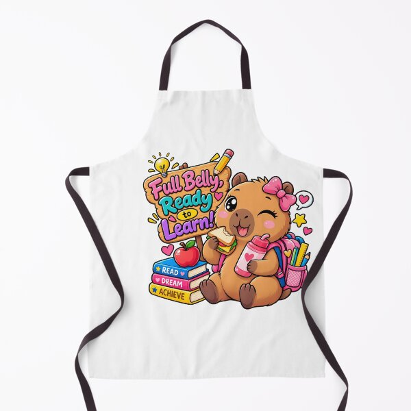 Item preview, Full Belly, Ready to Learn – Cute Capybara Back to School designed and sold by HoMya.