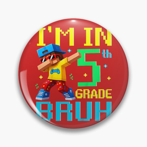 Item preview, Bruh I'm in 5th Grade Gamer First Day of School Gaming Kids designed and sold by melodycook.