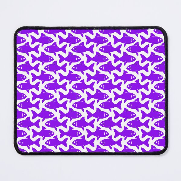 Item preview, Fish Pattern (purple on white) designed and sold by JMParadis.