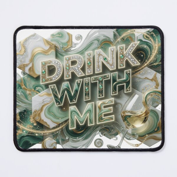Item preview, Edgy Colorful DRINK WITH ME Artistic Motif designed and sold by dazzlemakers.