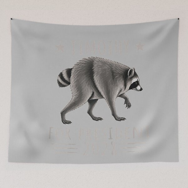 Item preview, Viral Raccoon Timothy Jimothy for President 2028 Funny Meme designed and sold by mjohnson9.