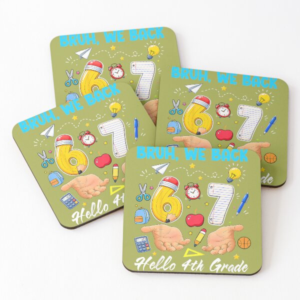 Item preview, Bruh We Back 67 6 7 Meme Hello 4th Grade Back to School Kids designed and sold by melodycook.