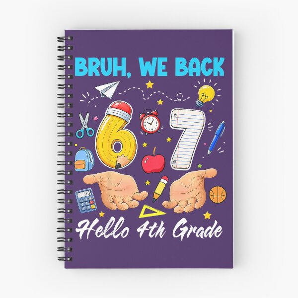 Item preview, Bruh We Back 67 6 7 Meme Hello 4th Grade Back to School Kids designed and sold by melodycook.