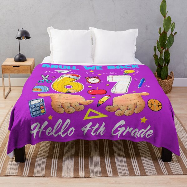 Item preview, Bruh We Back 67 6 7 Meme Hello 4th Grade Back to School Kids designed and sold by melodycook.