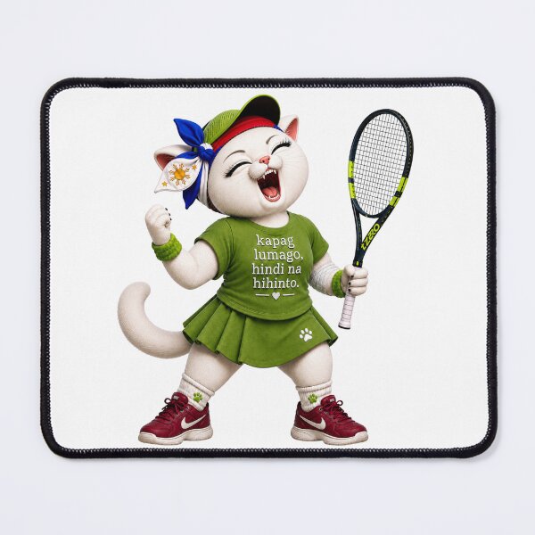Item preview, Tennis player cat designed and sold by SHARAMDARA.