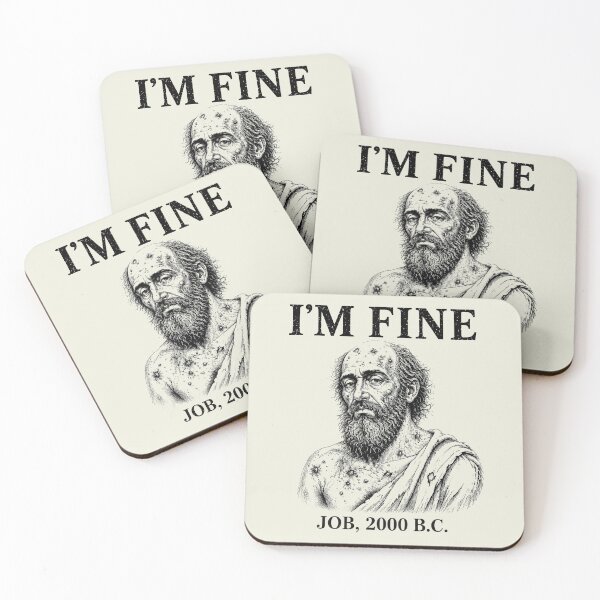 Item preview, I'm Fine Job 2000 BC Biblical Dark Faith Humor 2 designed and sold by KodiakMillyy.