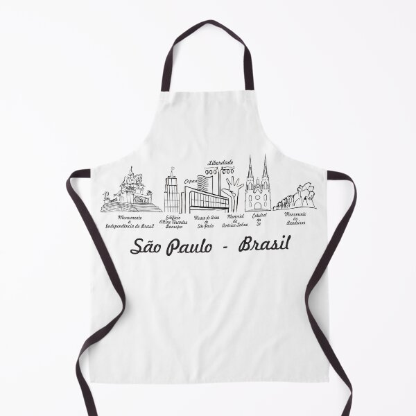Item preview, Sao Paulo Brasil Skyline - Copan Masp Cathedral Line Art Horizontal Souvenir designed and sold by City Tour Collection.