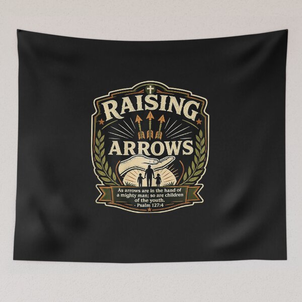 Item preview, Christian Fathers Day Psalm 127 4 Raising Arrows Heritage designed and sold by FrankIsabel.