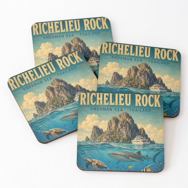 Item preview, RICHELIEU ROCK – Vintage Travel Poster designed and sold by Spirit of Siam.