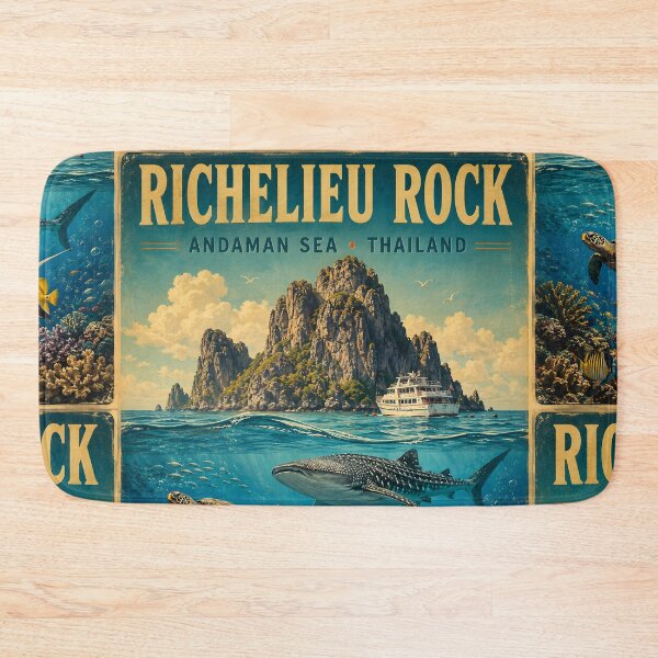 Item preview, RICHELIEU ROCK – Vintage Travel Poster designed and sold by Spirit of Siam.