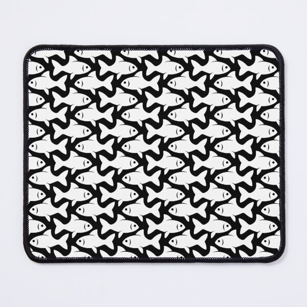 Item preview, Fish Pattern (white on black) designed and sold by JMParadis.