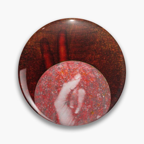 Item preview, Sacred Finger Gesture – Cosmic Crimson Sphere Abstract Art designed and sold by MAMA.art.Rio <Marsailhe_Milward>.