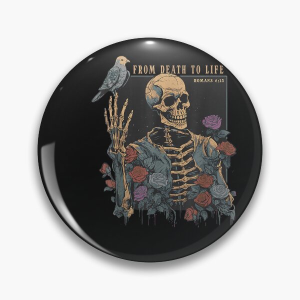 Item preview, Christian Vintage Gothic Skeleton Bible Quote Romans 6 13 designed and sold by FrankIsabel.