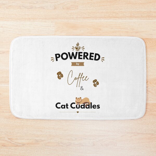 Item preview, Powered By Coffee and Cat Cuddles designed and sold by PawFitt.