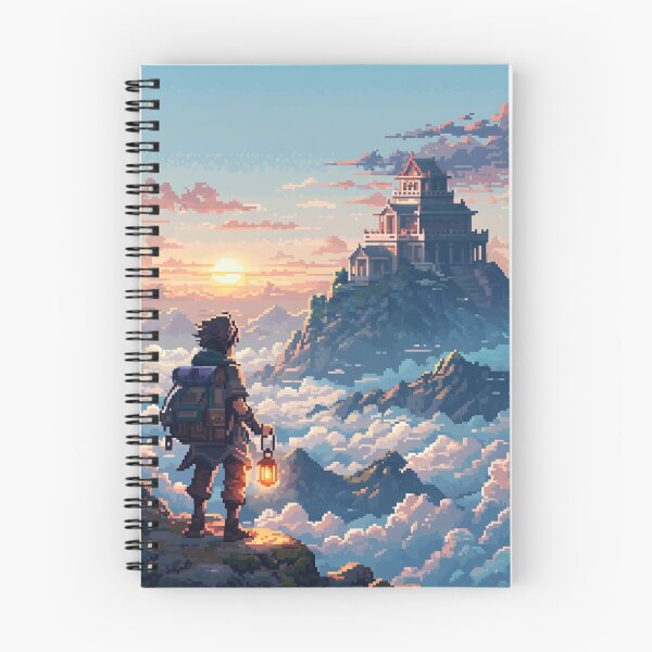 Item preview, Temple Above the Clouds Pixel Art designed and sold by NijiWorld.