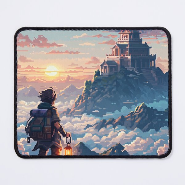 Item preview, Temple Above the Clouds Pixel Art designed and sold by NijiWorld.