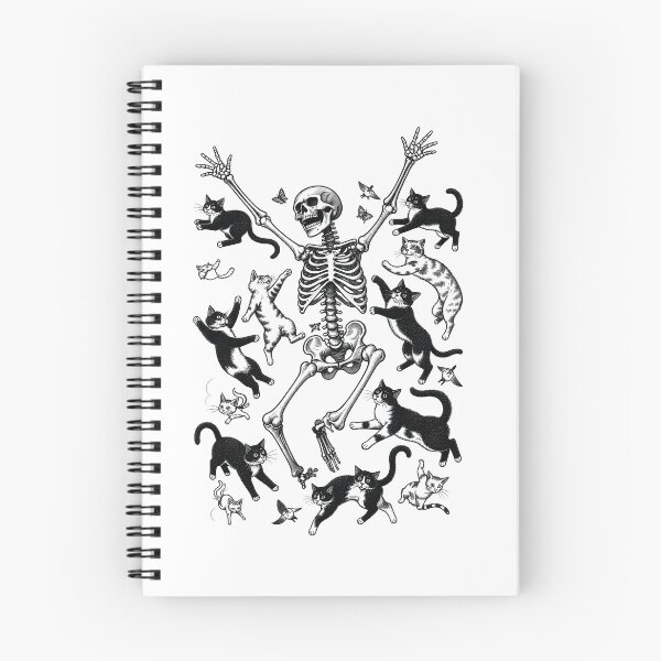 Item preview, Vintage Skeleton Cat Parade – Antique Engraving designed and sold by notorius12.