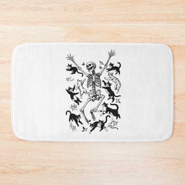Item preview, Vintage Skeleton Cat Parade – Antique Engraving designed and sold by notorius12.