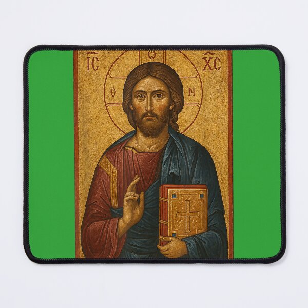 Item preview, Christian Orthodox Jesus Christ Icon designed and sold by melodycook.