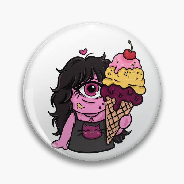 Item preview, Pink Goth Cyclops Girl Sticker Pack designed and sold by nekoOnie.
