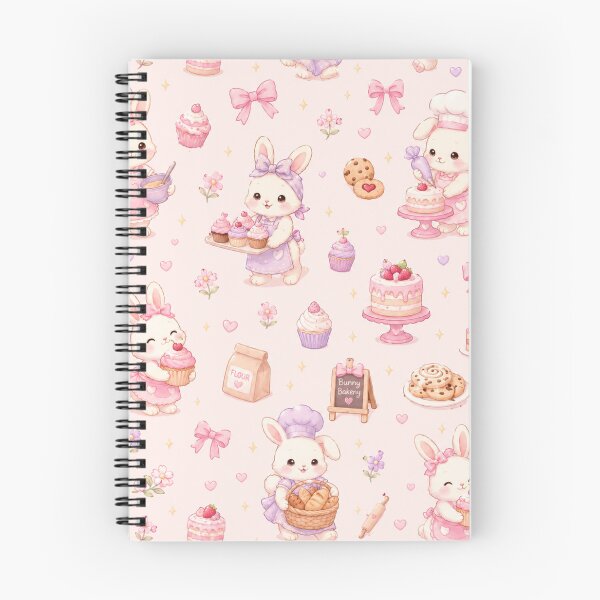 Item preview, Bunny Bakery Kawaii Cute Pastel Baking Bunnies Seamless Pattern designed and sold by Moonlight Studio.