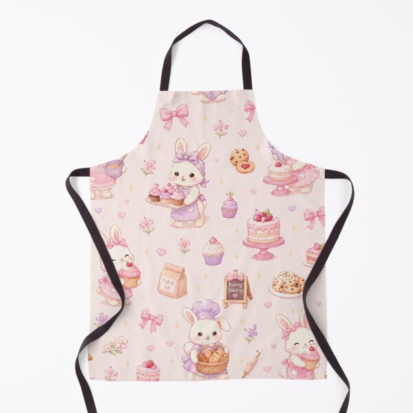 Item preview, Bunny Bakery Kawaii Cute Pastel Baking Bunnies Seamless Pattern designed and sold by Moonlight Studio.