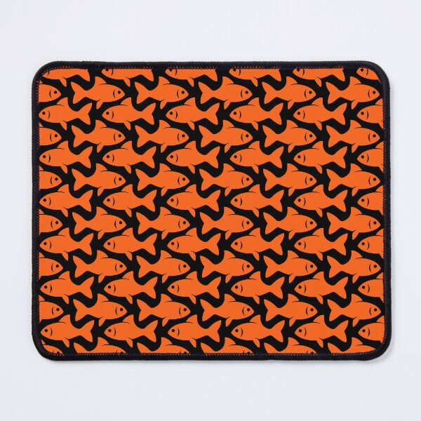 Item preview, Fish Pattern (orange on black) designed and sold by JMParadis.