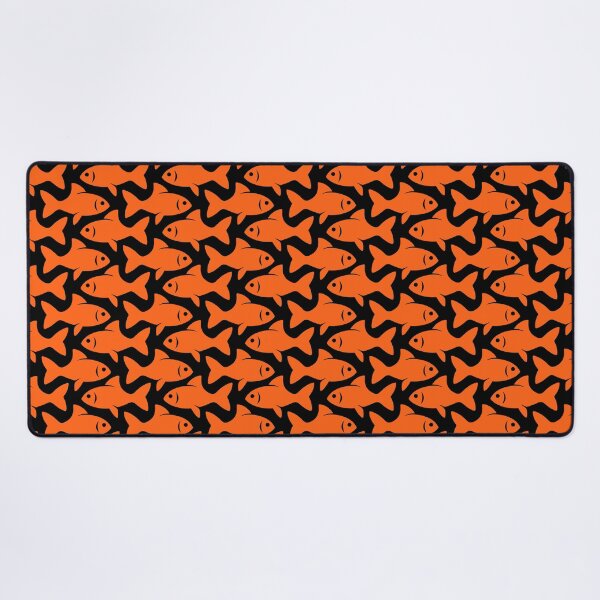 Item preview, Fish Pattern (orange on black) designed and sold by JMParadis.