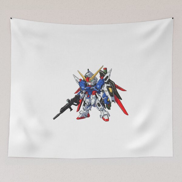Item preview, chibi mecha ZGMF X42S destiny Gundam space colony digital art designed and sold by sabartgunpla.