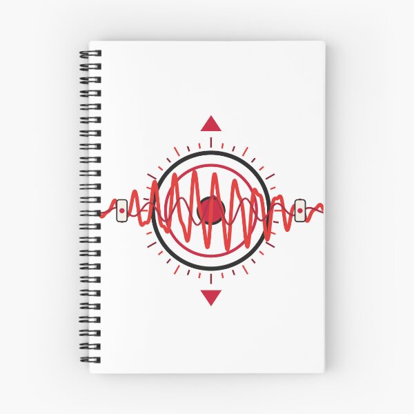Item preview, Red Frequency – Retro Signal Wave Graphic designed and sold by SewRed.