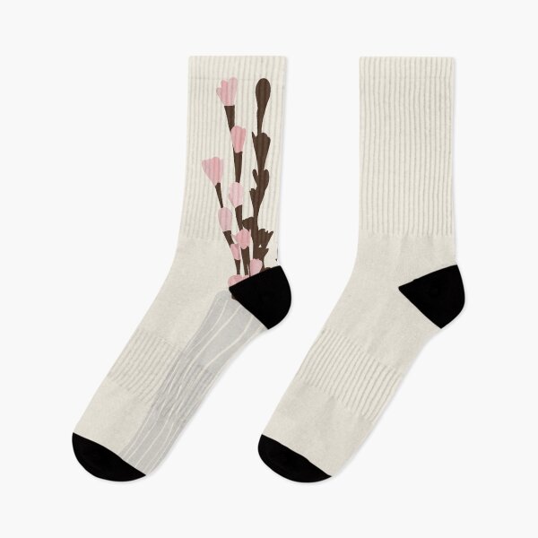 Item preview, Minimalist Pink Floral Still Life Neutral Vase Illustration  designed and sold by Nasdigitalart.