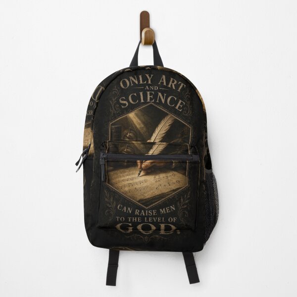 Item preview, Beethoven Quote: Only art and science can raise men to the level of God - Dark Academia Classical Music & Science Art designed and sold by DoReMiStudio.