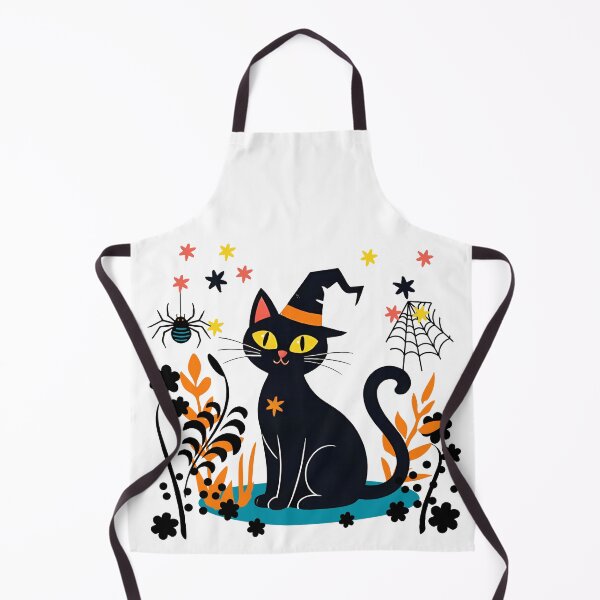 Item preview, Halloween Cat in the Meadow designed and sold by Sharon Schwalbe.