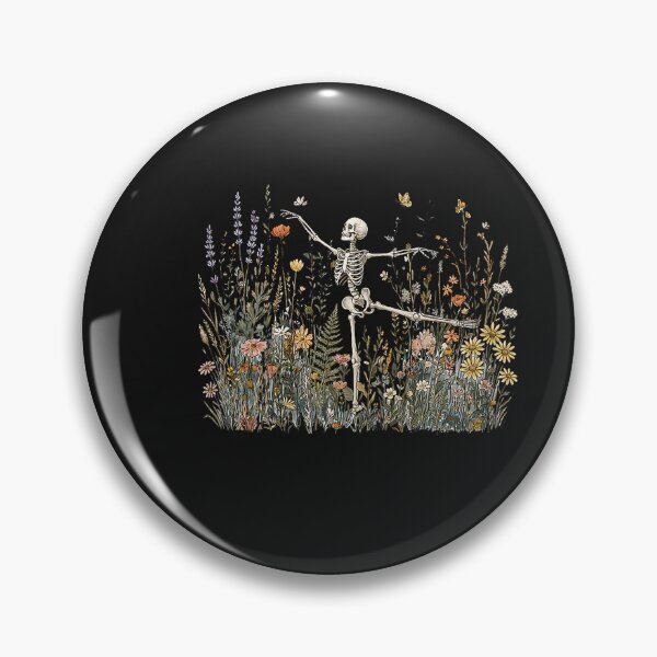 Item preview, Cottagecore Skeleton Dancing Arabesque Wildflower Botanical designed and sold by FrankIsabel.