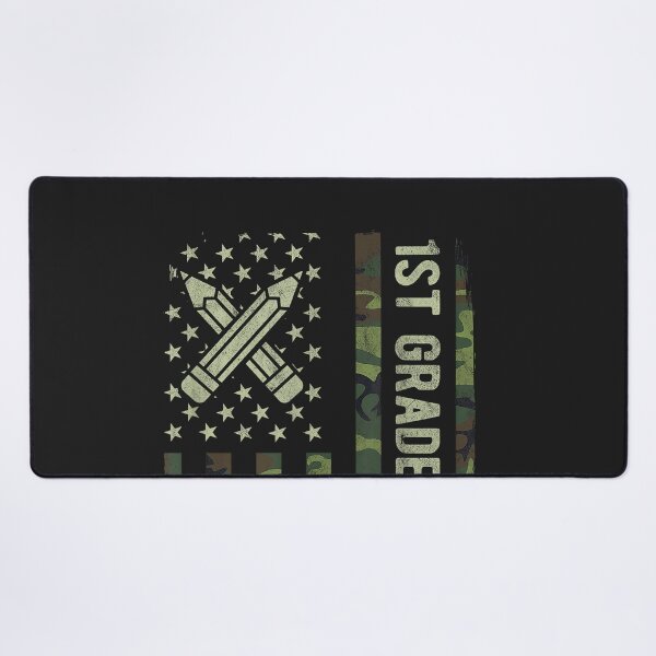 Item preview, 1st Grade Crew Camo American Flag Back to School Boys designed and sold by CriseldaBruning.