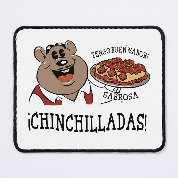 Item preview, Mascot Holding Platter Of Enchiladas With Dead Chinchillas designed and sold by MahaMonner.