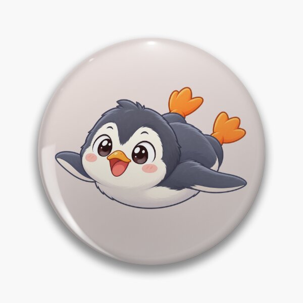 Item preview, Cute Flying Penguin with Happy Expression designed and sold by zan-mf.