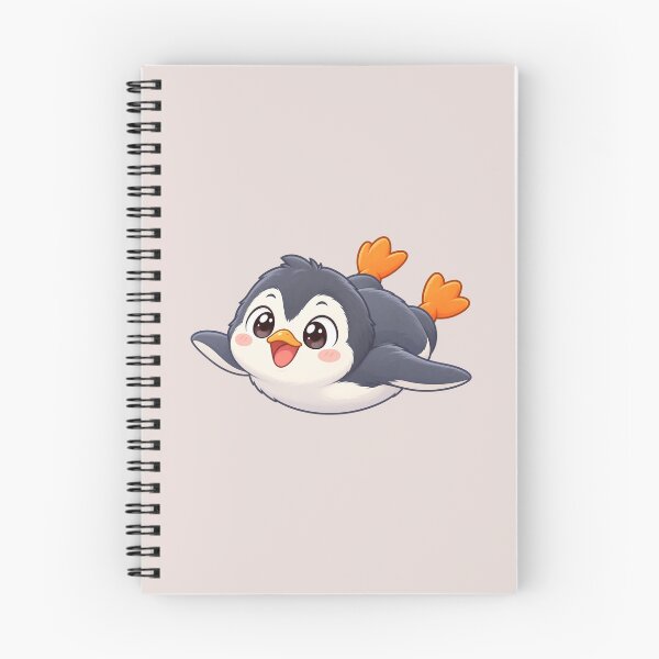 Item preview, Cute Flying Penguin with Happy Expression designed and sold by zan-mf.