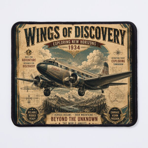 Item preview, Wings of Discovery 1934 Vintage Aviation designed and sold by Nebur2021.