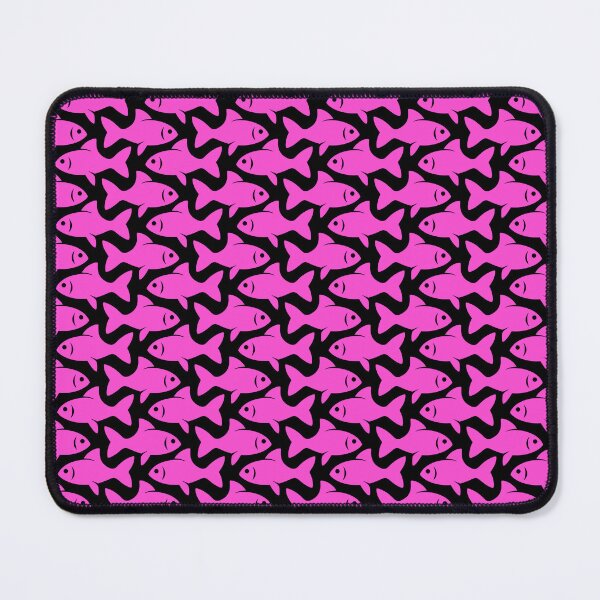 Item preview, Fish Pattern (pink on black) designed and sold by JMParadis.