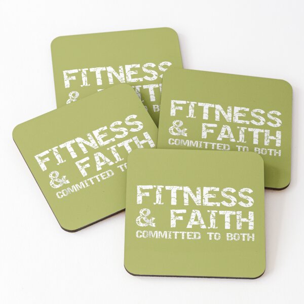 Item preview, Christian Quote for Men Fitness & Faith Committed to Both men designed and sold by melodycook.