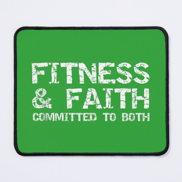 Item preview, Christian Quote for Men Fitness & Faith Committed to Both men designed and sold by melodycook.