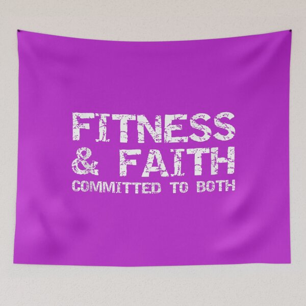 Item preview, Christian Quote for Men Fitness & Faith Committed to Both men designed and sold by melodycook.