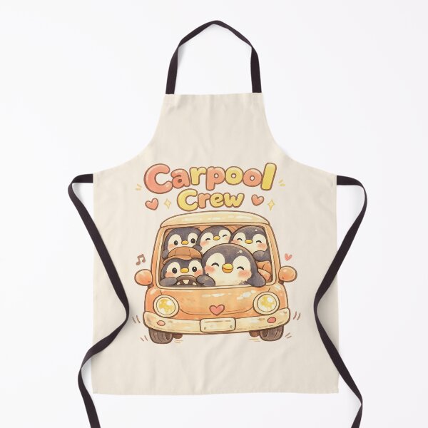 Item preview, Cute Penguin Carpool Crew | Kawaii Cartoon Cozy Pastel Animal Friends designed and sold by Moons Studio.