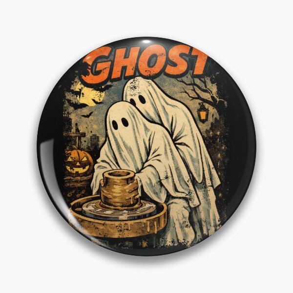 Item preview, Ghost Pottery Halloween designed and sold by Nacho Average Designs.