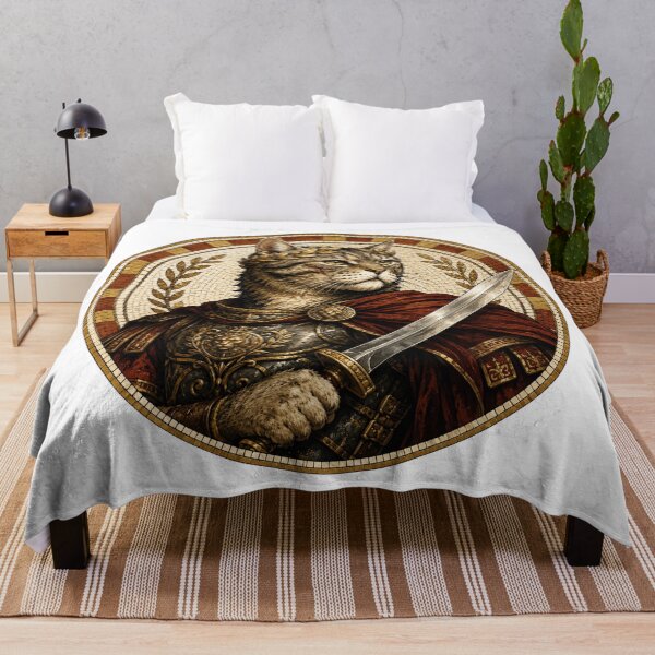 Item preview, Roman Emperor Cat – Mosaic Warrior Art designed and sold by cozydrops.