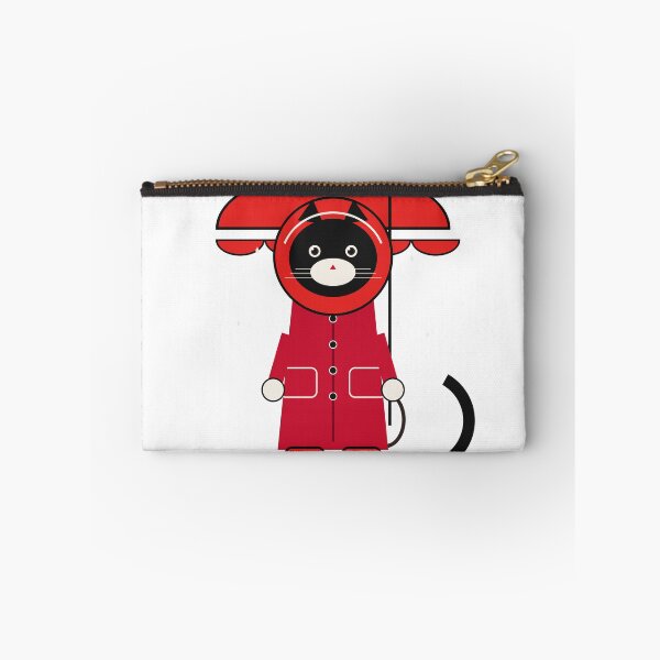 Item preview, Raincoat Cat – Cute Red Rainy Day Illustration designed and sold by SewRed.