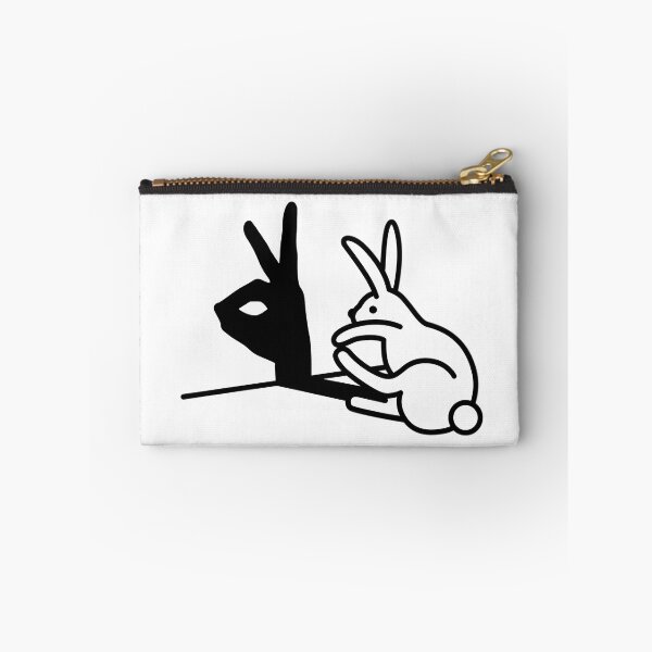Item preview, White Bunny Facing Hand Making Silhouette Shadow On Wall designed and sold by MahaMonner.